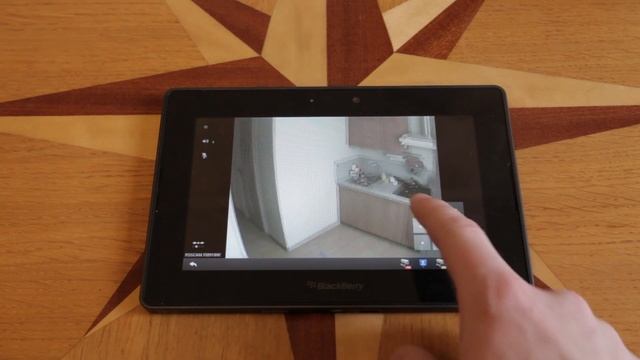 tinyCam Monitor working on BlackBerry Playbook