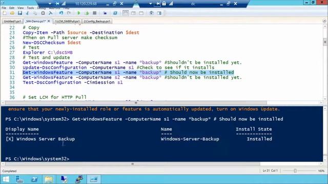 Powershell DSC Chapter 4 (Deploying Configurations Using a Pull Server)