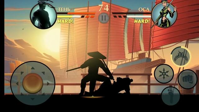 Смерть Осы в игре Shadow Fight 2