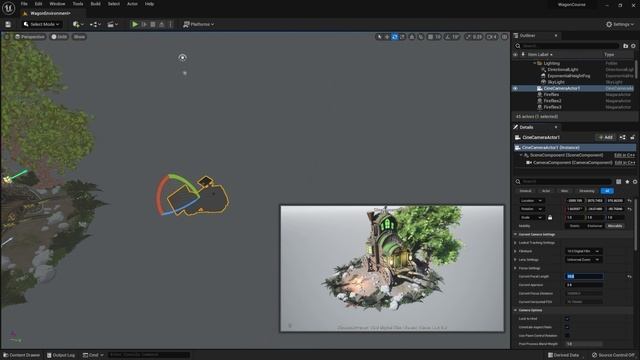 73. Setting up Camera in Unreal Engine