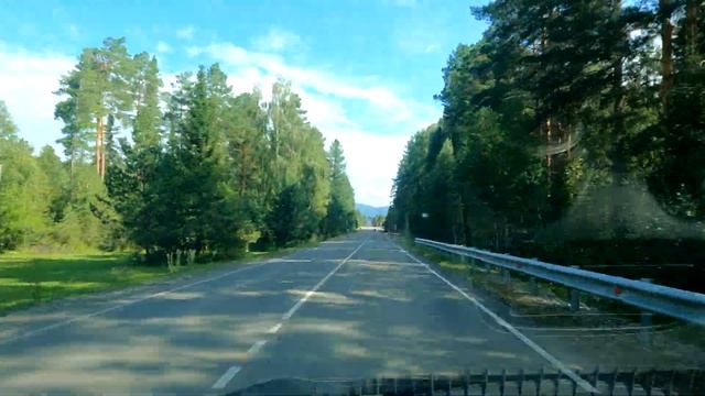 Дорога между селом Турочак и городом Таштагол