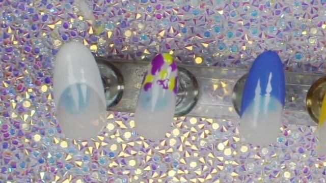 MIX MATCH FRENCH TIP *press on nail tutorial* #gelpolishfrench