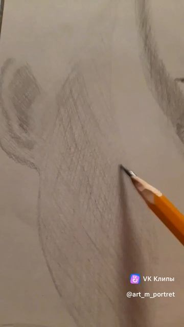 Скетч портрет девушки