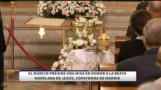 El nuncio preside una misa en honor a la beata María Ana de Jesús, copatrona de Madrid