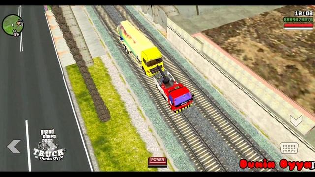 Upin & ipin Merangkai Truk Tronton Polisi , Mail berulah bawa Lari Mobil derek Merah 🤣 Dunia Oyya