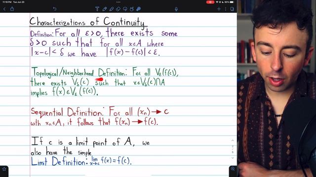 This is the Epsilon Delta Definition of Continuity | Real Analysis