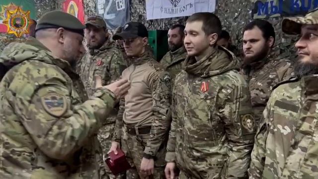 Апти Алаудинов "АХМАТ". Вручение наград бойцам отряда "Хохла"