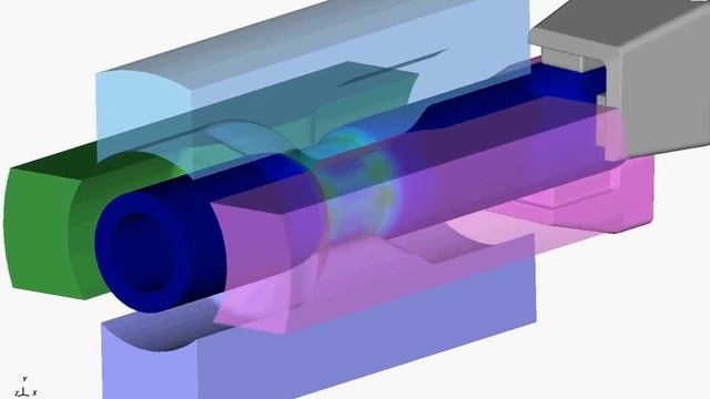 Radial forging of a tubular workpiece | Simufact