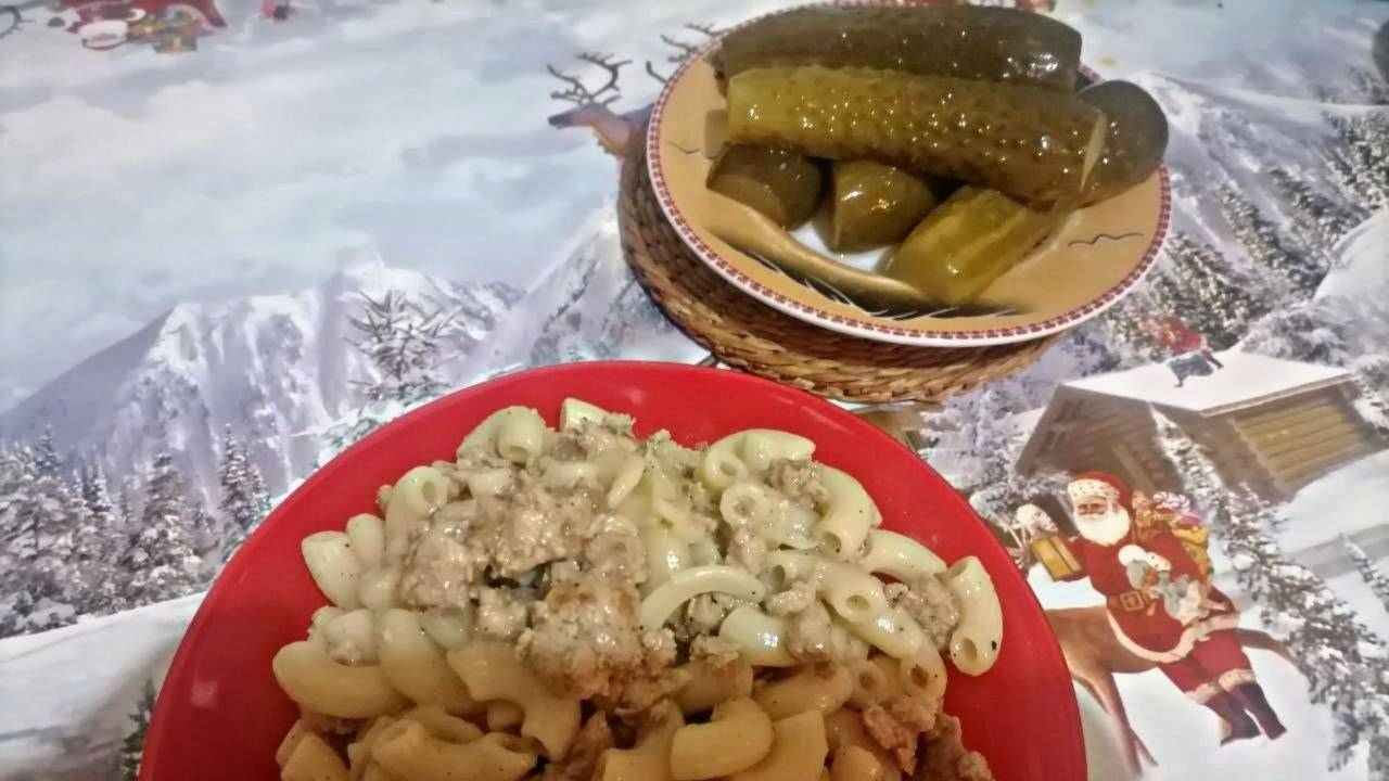 Быстро просто @ макарошки с фаршем.