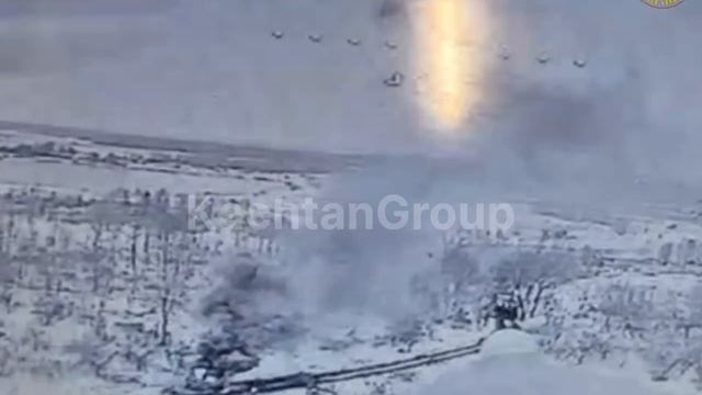 Дроноводами батальона при попытке к бегству уничтожен вражеский танк !!!