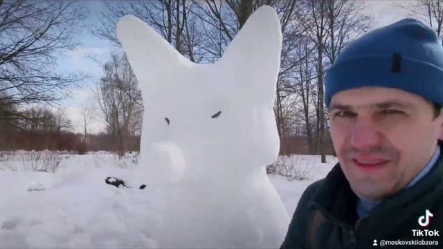 СКУЛЬПТУРЫ ИЗ СНЕГА В УСАДЬБЕ ЦАРИЦЫНО! РЕБЕНОК ОБКАКАЛСЯ!