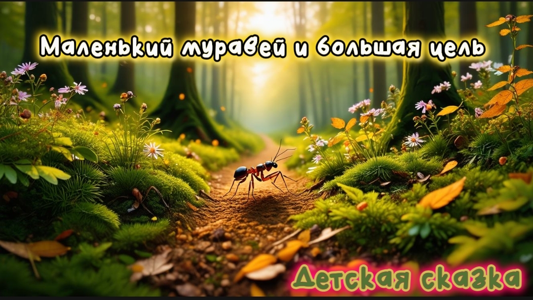 Слушать десткие сказки | Рассказы для детей - Маленький муравей и большая цель