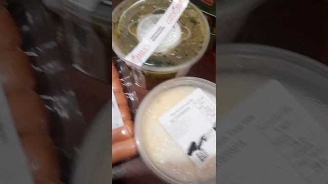 Холостяцкие закупки на ужин.