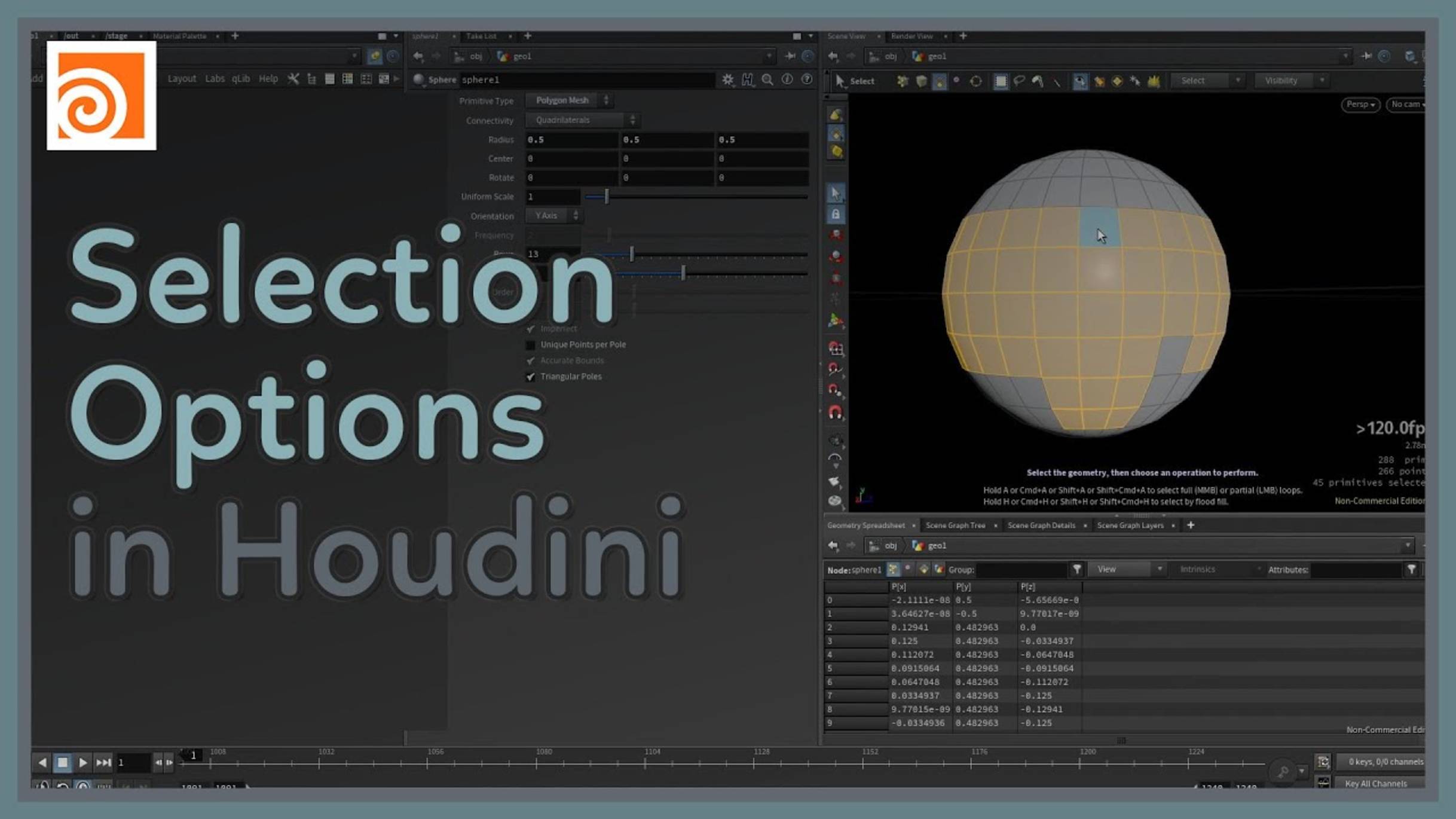 81 Selection Options in Houdini