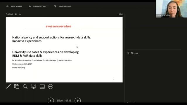 National policy and support actions for research data skills - FAIRsFAIR & OpenAIRE