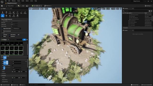 67. Finishing the Scene Foliage