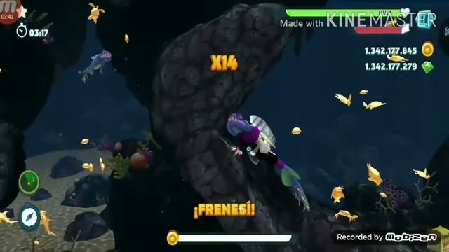 jugando con Alan El destructor de mundos (Hungry shark evolutión)