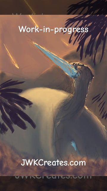Dinosaur painting #countdown #extinction #painting #digitalpaintingtimelapse #art