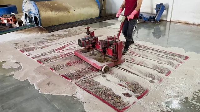 60 year old persian carpet that hasn't been washed for more than half a century