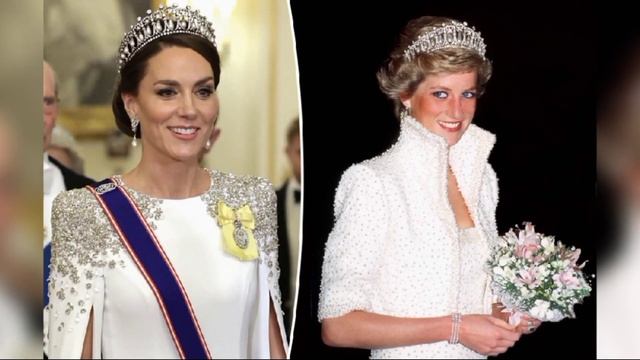 ROYALS IN SHOCKED! Kate Middleton channels Princess Diana in iconic tiara for the Queen’s Diplomati