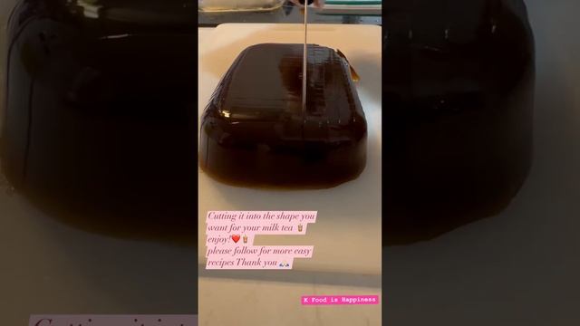 Easy Recipe for coffee Jelly for topping milk tea 🧋 bubble tea with coffee jelly is the best