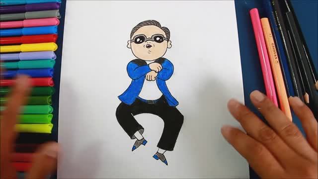 Как нарисовать PSY (Gangnam Style)