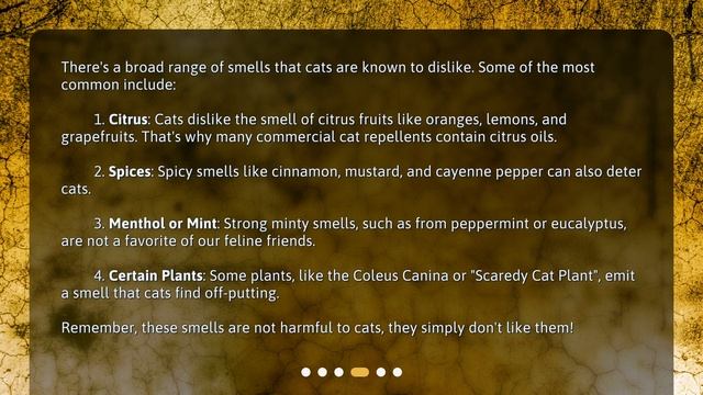 How do cat repellent smells work?