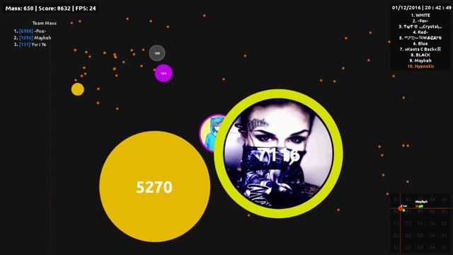 Agar.io - Server Takeover #10 MOTHERSHIP SO FUNNY