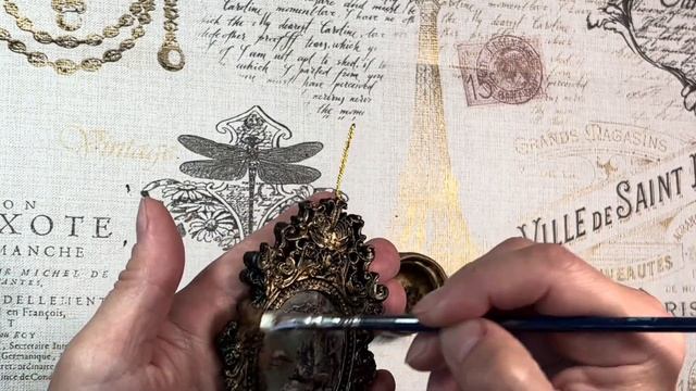 DIY Лёгкие ёлочные ретро подвески.