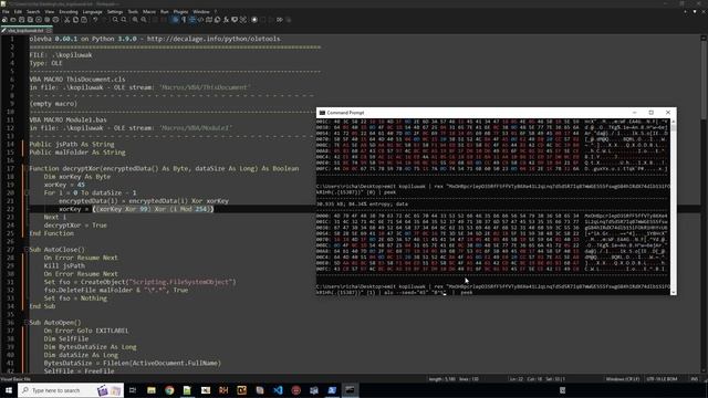 Malware Analysis - C2 extractor for Turla's Kopiluwak using Binary Refinery