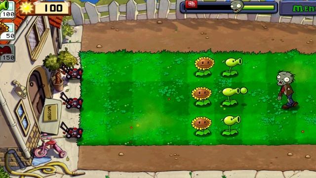 Plants vs. Zombies без 4 клеток