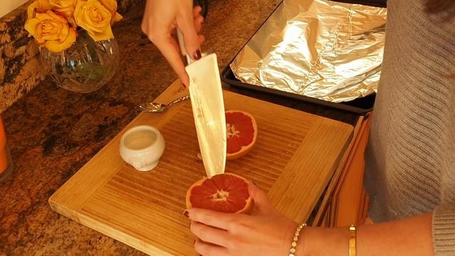 Dessert Recipe: Bruleed Grapefruit by Everyday Gourmet with Blakely