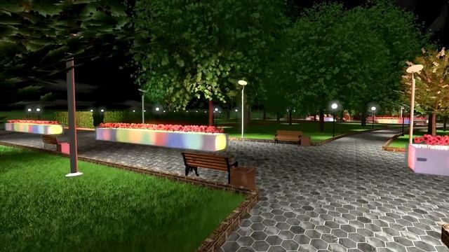 3Design Walkthrough | City park "Orlenok"