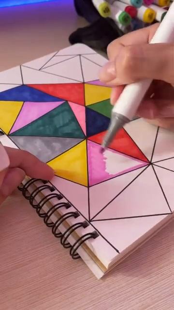 Draw With Me #asmr #markers #coloring