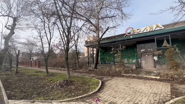 Мариуполь, изменения в Приморском районе. Стадион Портовик, ул. Гагарина, пр. Лунина. Февраль 2025