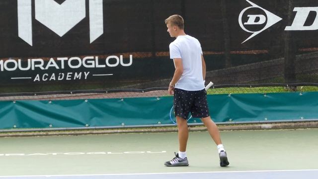 Holger Rune vs Sparring Partner Tennis Practice at The Academy