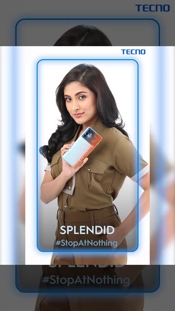 Mehazabien Chowdhury captivate by her splendid TECNO #Spark8Pro!