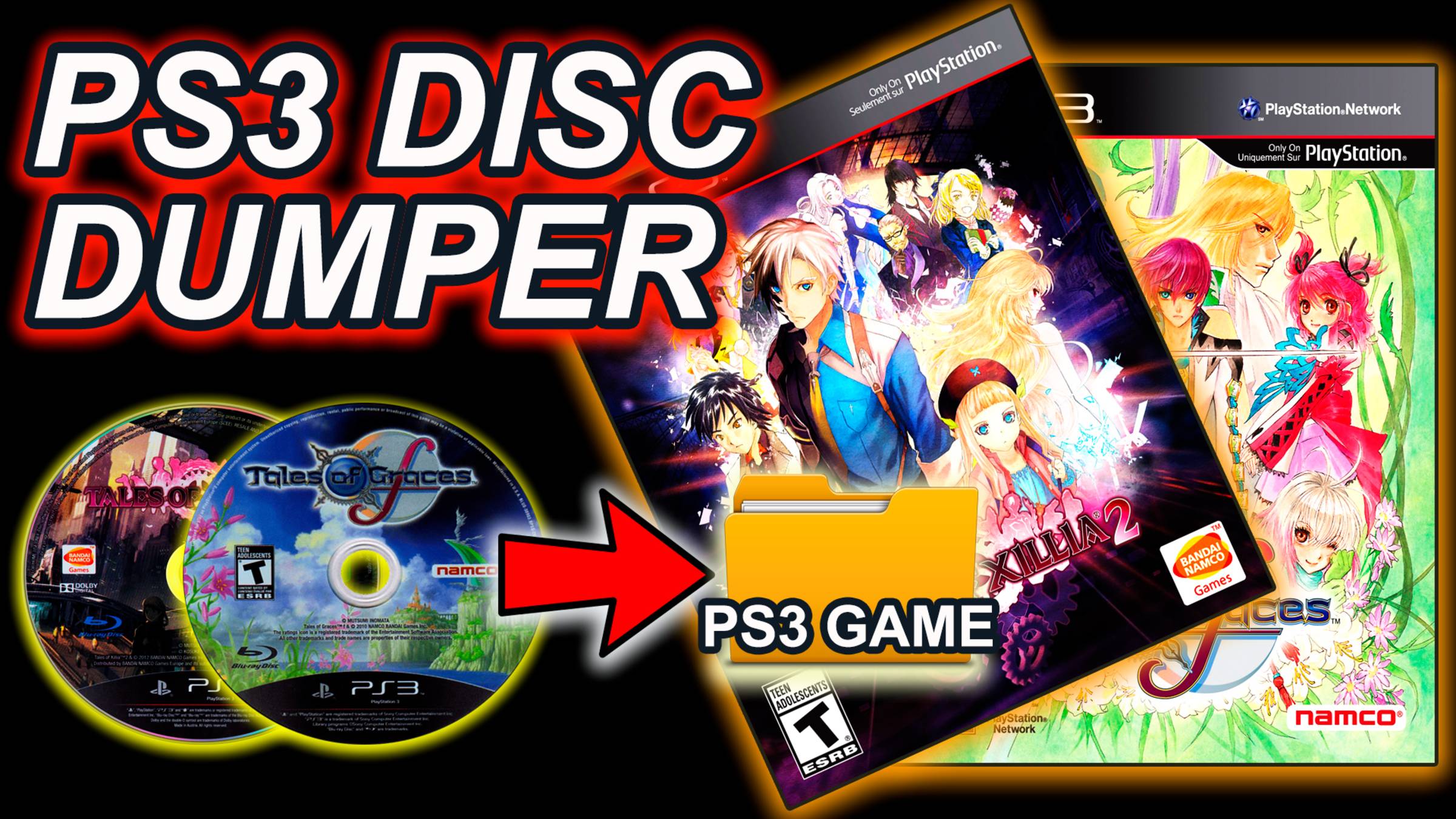 Volcado de discos con PS3 DISC DUMPER (Tales of Xillia 2 y Tales of Graces F, 2025)