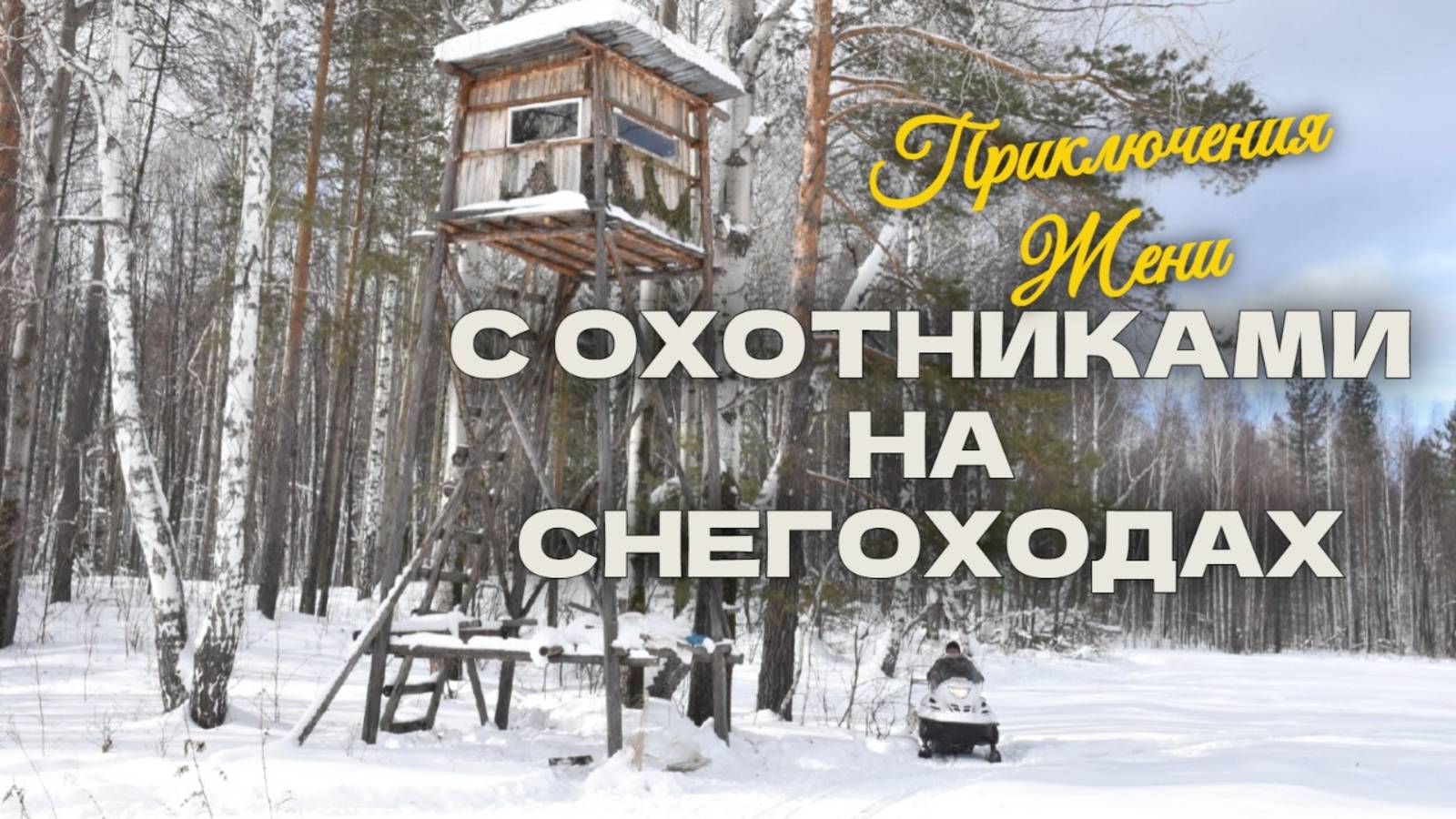 Путешествие по зимнему лесу с охотниками