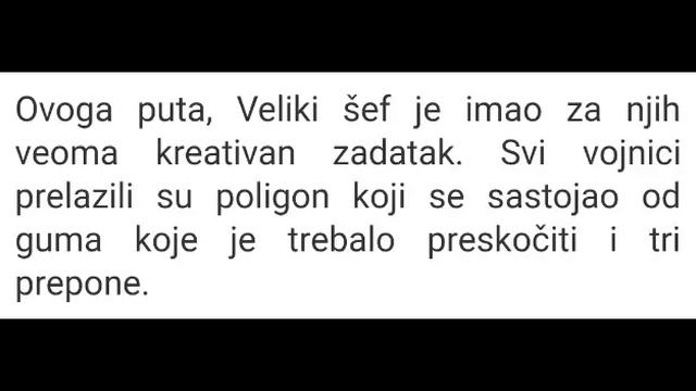 Zadruga 27.3.- Vojni poligon i fizička spremnost vojnika u kasarni Zadruga ...