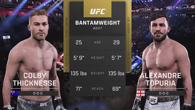 UFC 312 - Колби Тикнесс против Александра Топурии Полный бой (UFC 5)