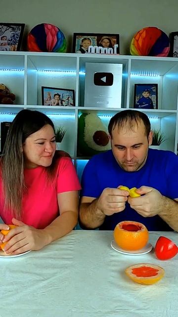 Orange vs Grapefruit 😂 #shorts #TIKSONIK
