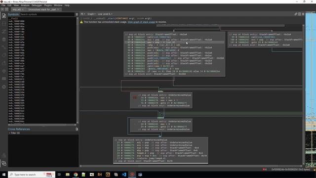 Binary Ninja - Fix unresolved stack pointer