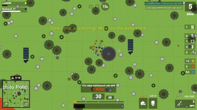 EPIC 15x Scope Win in Surviv.io - Ultimate Game Changer: w/Lord MNM & ShadowJZ