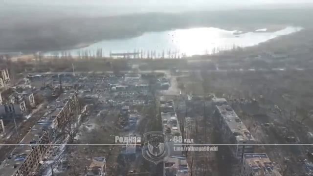 Сброс листовок на квартал за Огнеупорным заводом Часов Яра.