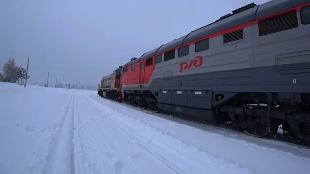 СПЛОТКА ст. Рассоленко, СвЖД, сплотка тепловозов 2ТЭ116-1539 и ТЭМ18ДМ-1092 ЗУЖД •2025