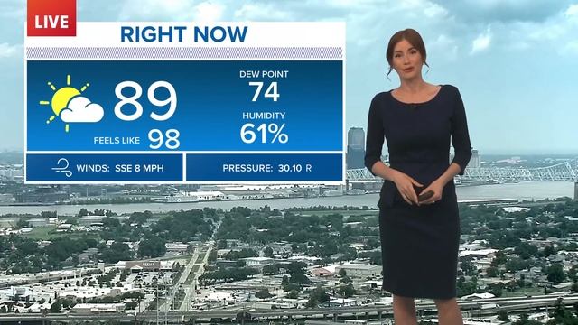 New Orleans Weather: Hot, humid with thunderstorms