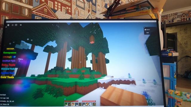 играю в Minecraft в роблоксе с братом