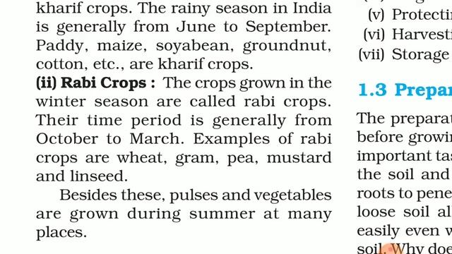 CLASS-8TH  SCIENCE  CH-1  CROP PRODUCTION AND MANAGEMENT  PART-1