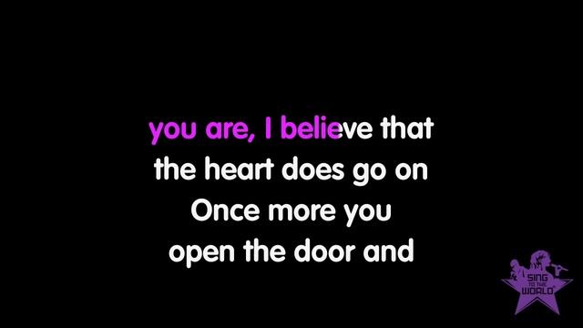 My Heart Will Go On - Karaoke/Lyrics - in style of Celine Dion